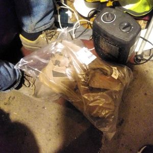 A pair of steel toe boots